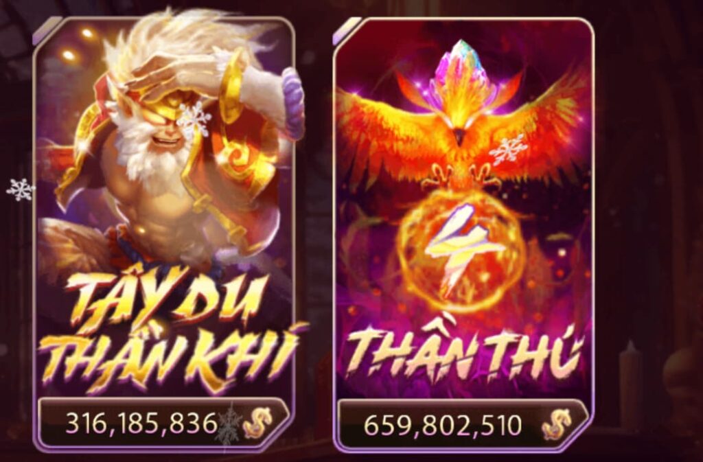 Game nổ hũ 4 Thần Thú hấp dẫn
